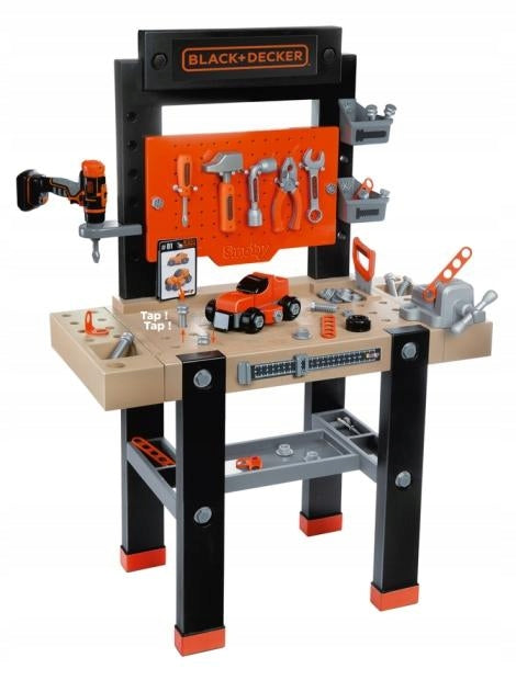 LARGE WORKSHOP OF BLACK&DECKER SMOBY 92 ELEMENTS 3+ Character/Title other