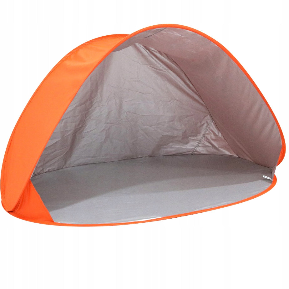 LARGE XXL BEACH TENT SELF-FOLDING AUTOMATIC SCREEN REFLECTS THE SUN Color red