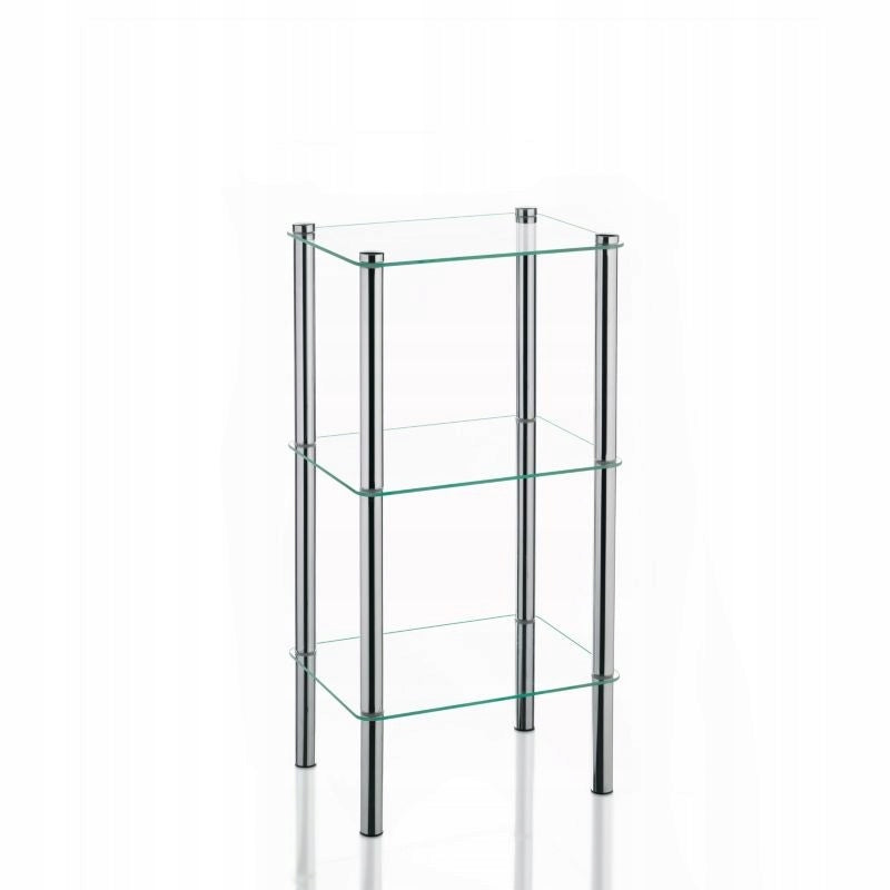 LARS Corner Shelf, Chrome/Glass, 3rd Level