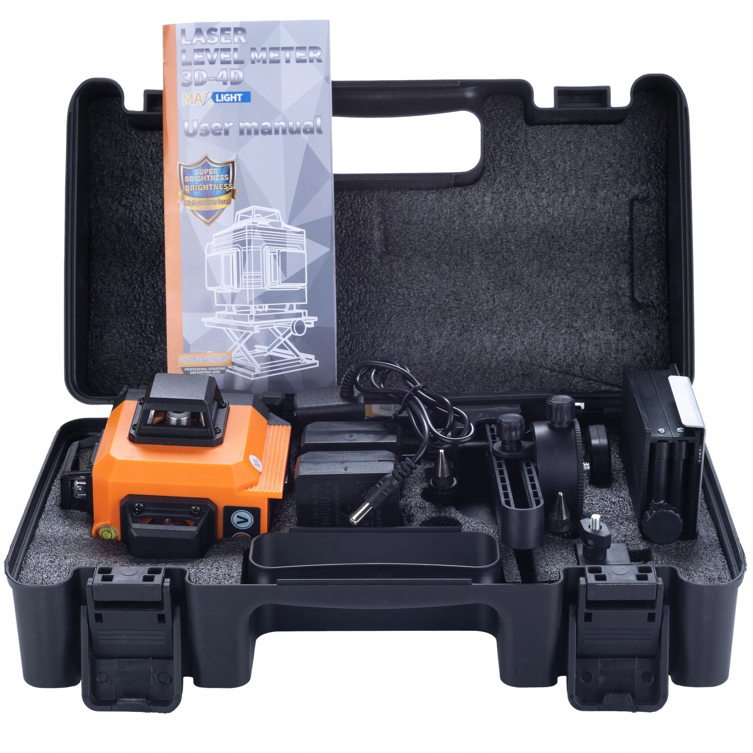 LASER CROSS LEVEL 360 16L TRIPOD POLE 120CM 2AKU PLATFORM PILOT EAN (GTIN) 5905398575831