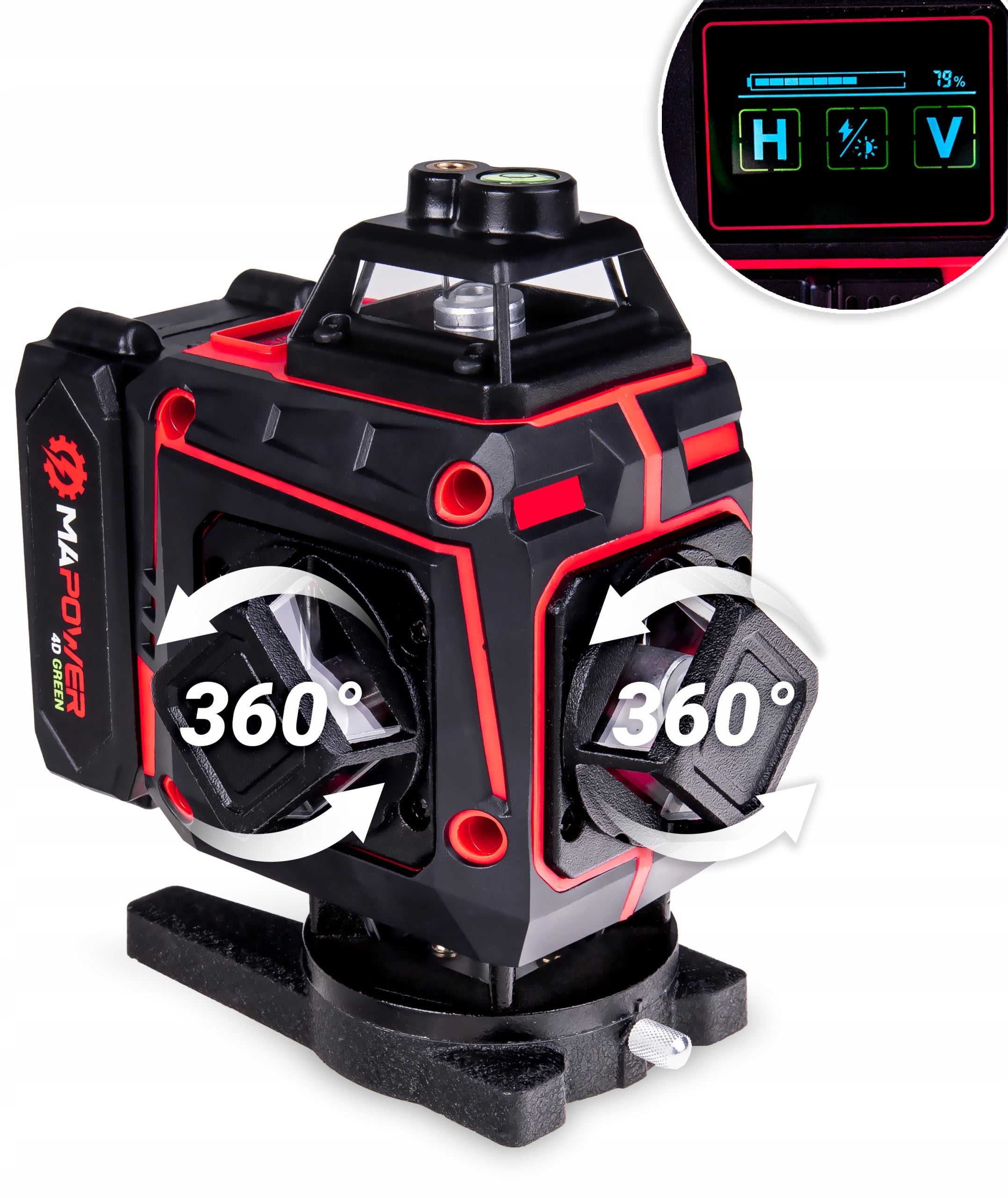 LASER CROSS LEVEL LASER 360 PLANE LASER GREEN MAPOWER Manufacturer code MPLL02