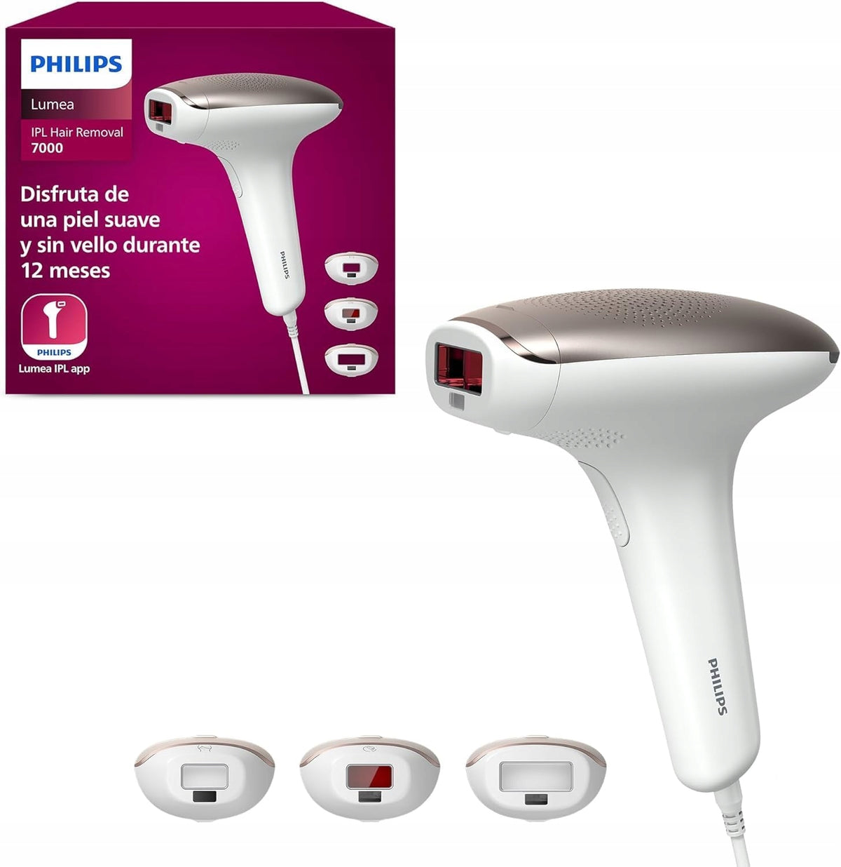 LASER EPILATOR PHILIPS SC1999/00 Lumea Advanced + ADDITIONAL CAPS
