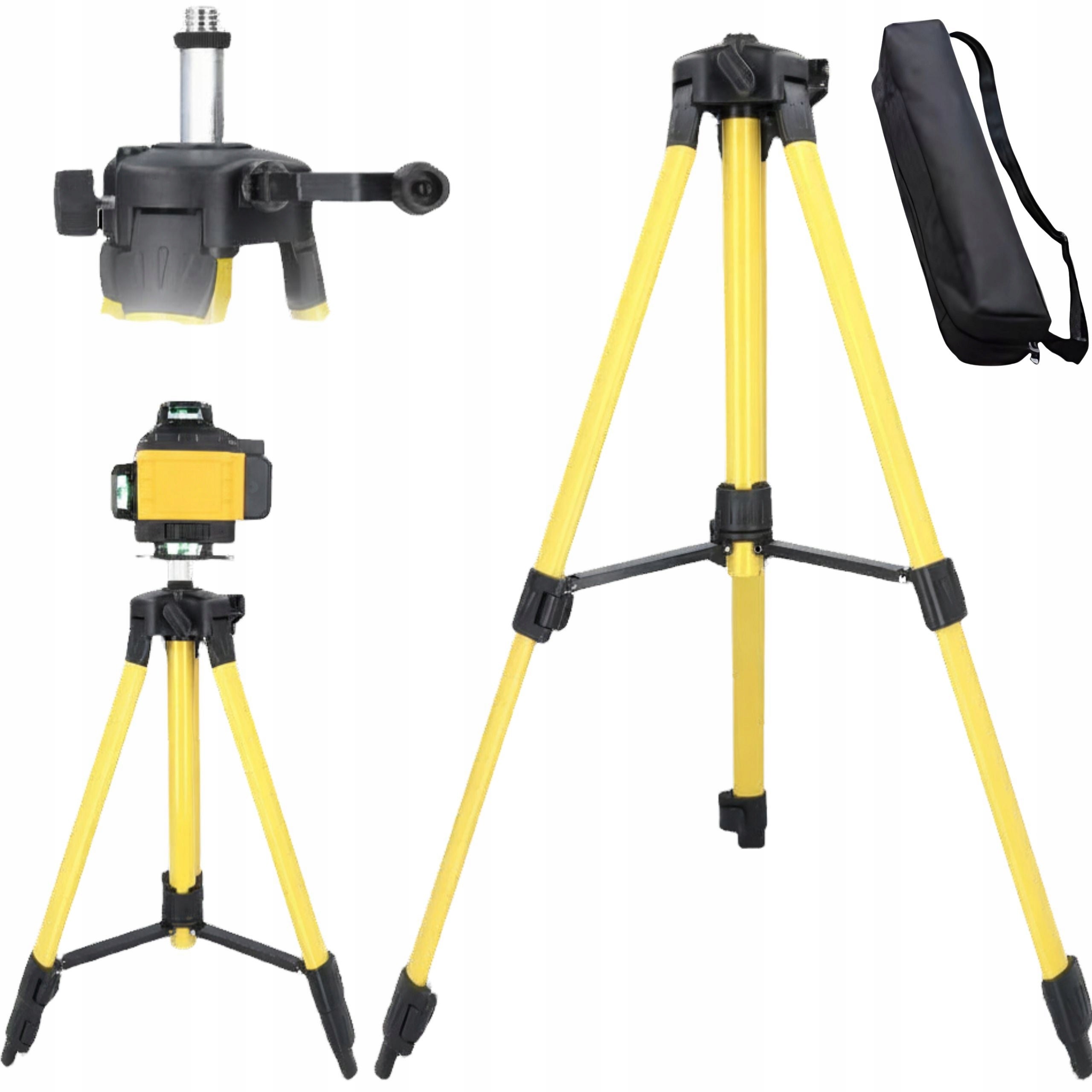LASER LEVEL 360 4D 16 LINES WITH TRIPOD CROSS LASER SET Power supply rechargeable battery