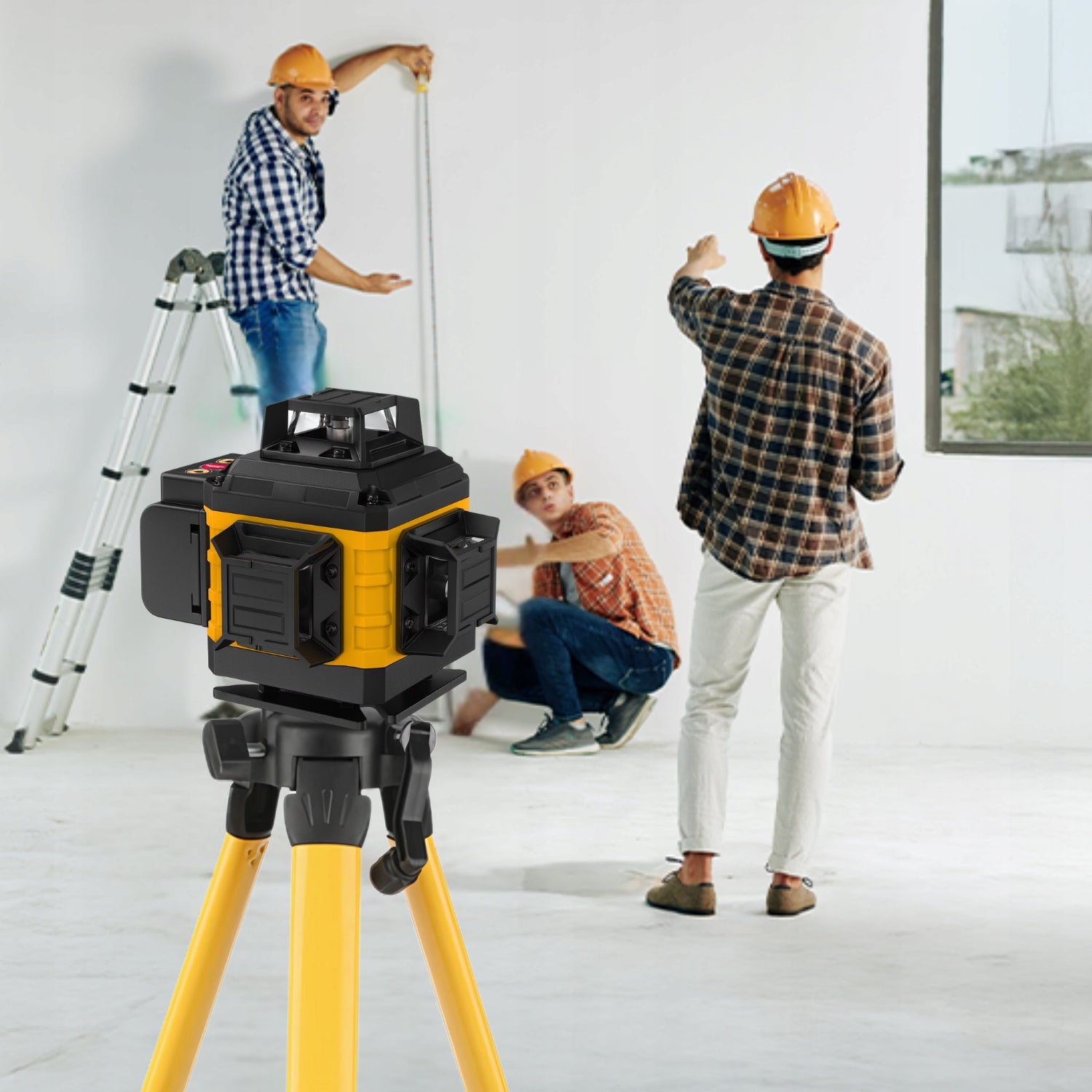 LASER LEVEL 4D 16 CROSS LINE 360 LASER CASE TRIPOD Maximum working range 45 m
