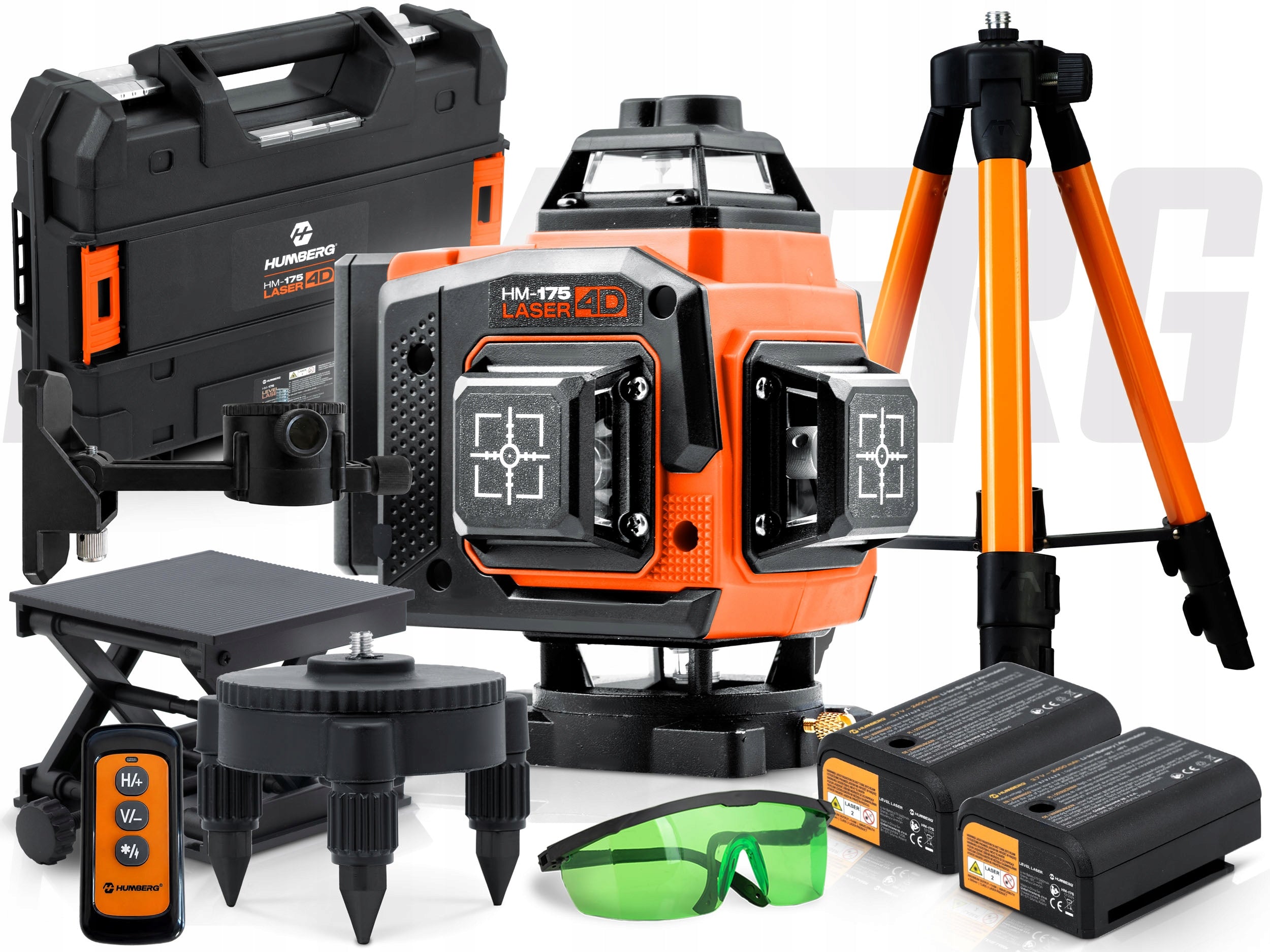 LASER LEVEL CROSS LASER 4D SELF LEVELING 16 LINES 2xAKU HUMBERG Manufacturer code 517500