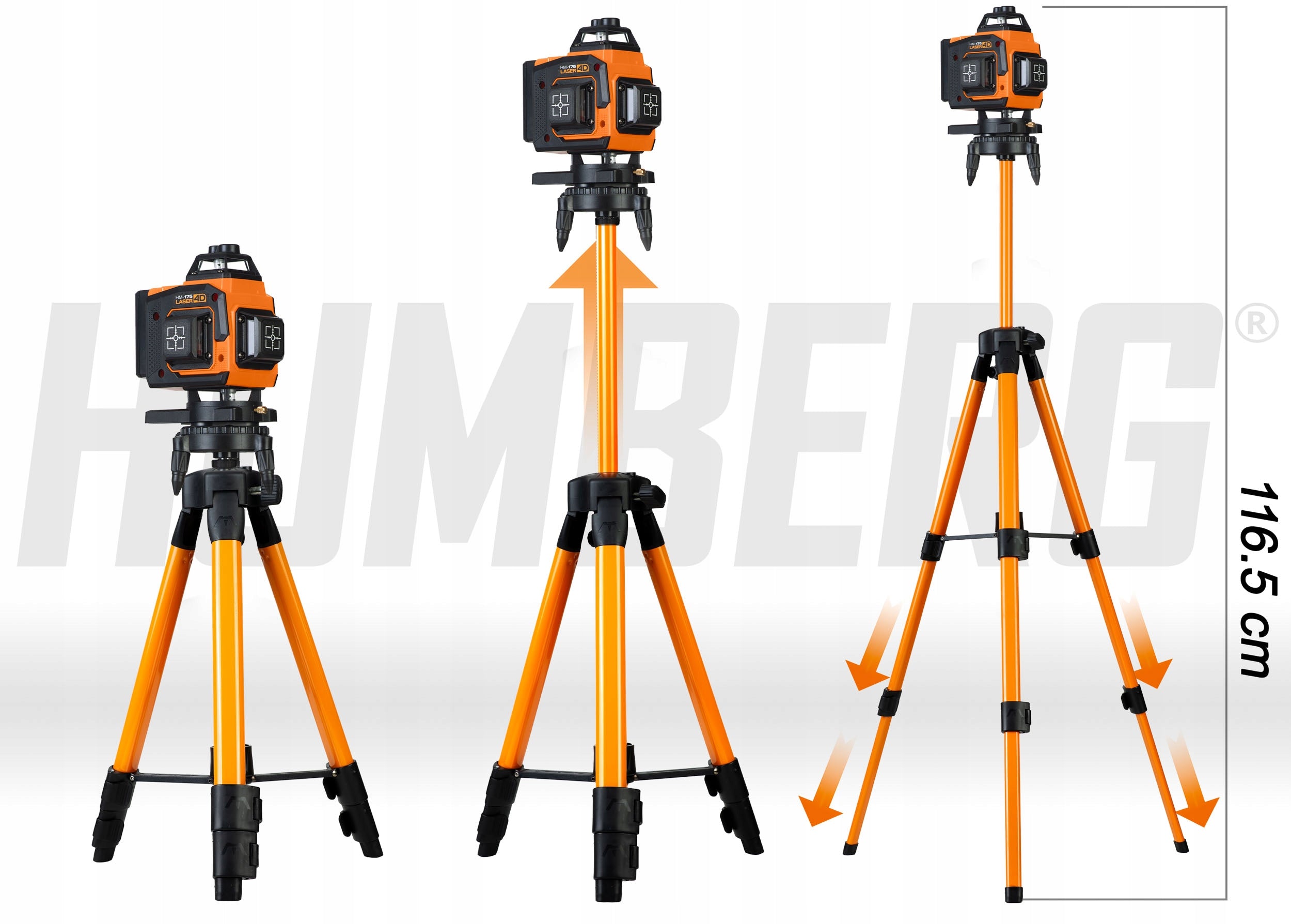 LASER LEVEL CROSS LASER 4D SELF LEVELING 16 LINES 2xAKU HUMBERG Measurement accuracy (+/-) 2 mm