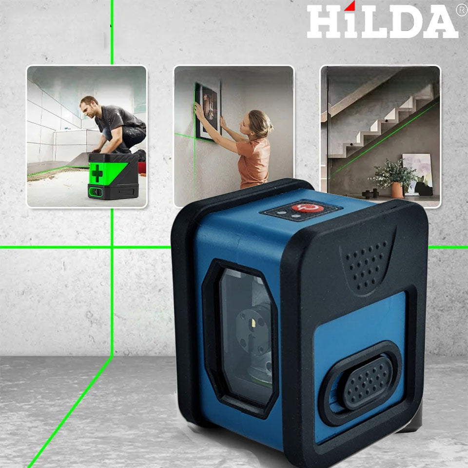 LASER LEVEL CROSS LASER HILDA PENDULUM LOCK TRIPOD 200 CM Manufacturer code HILDA 2D POZIOMICA LASEROWA  + Statyw 200 cm