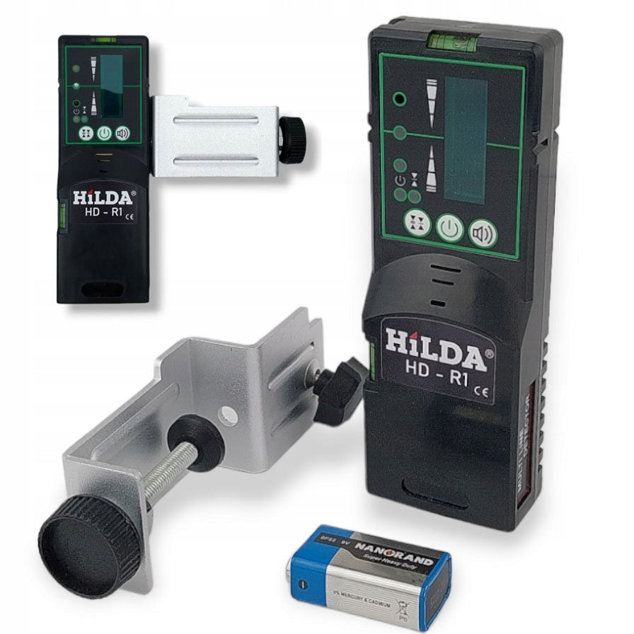 LASER LEVEL HILDA 4D CROSS LASER TRIPOD 200 CM RECEIVER DETECTOR Brand Hilda