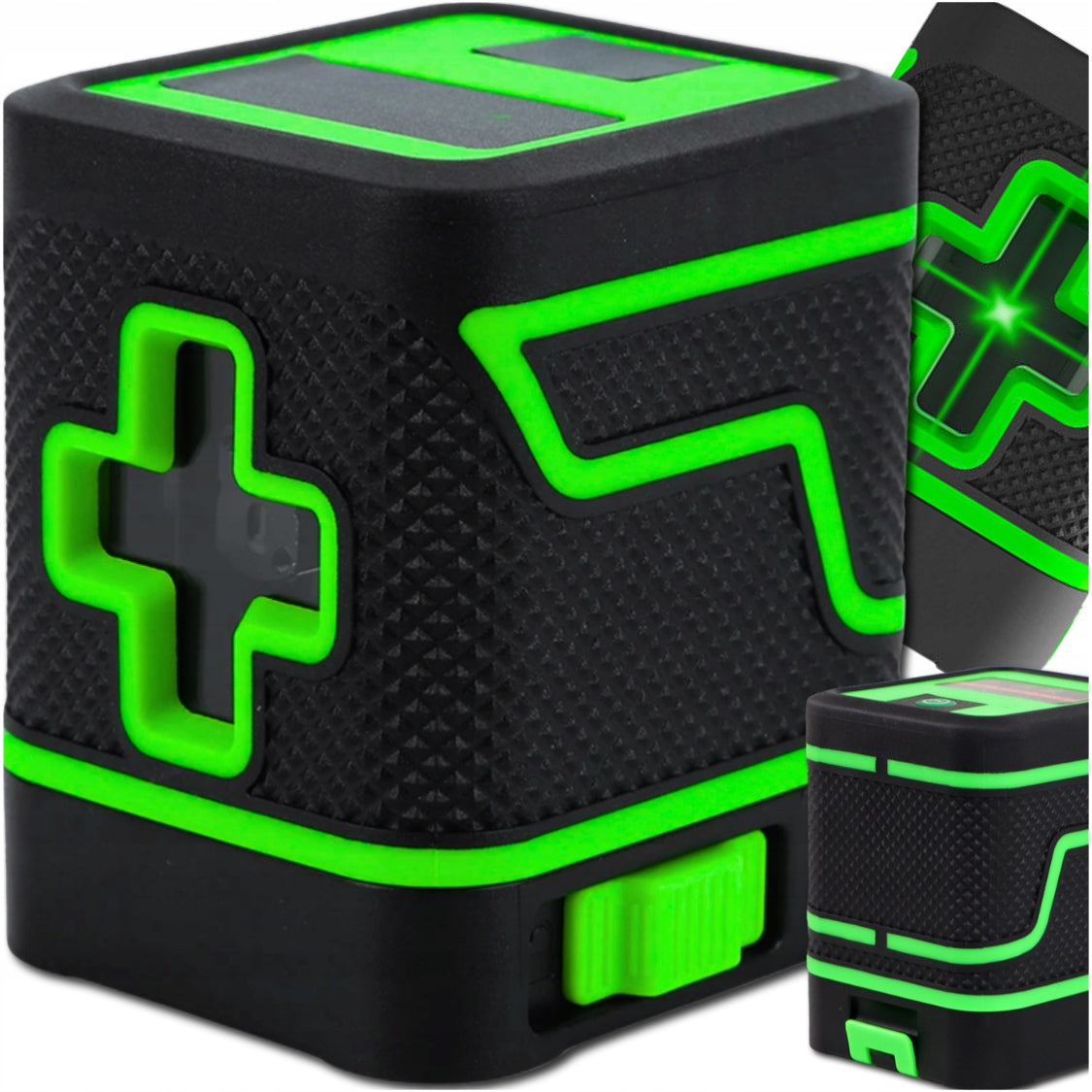 LASER LEVEL SELF-LEVELING CROSS LASER SET BATTERIES 360° 25M