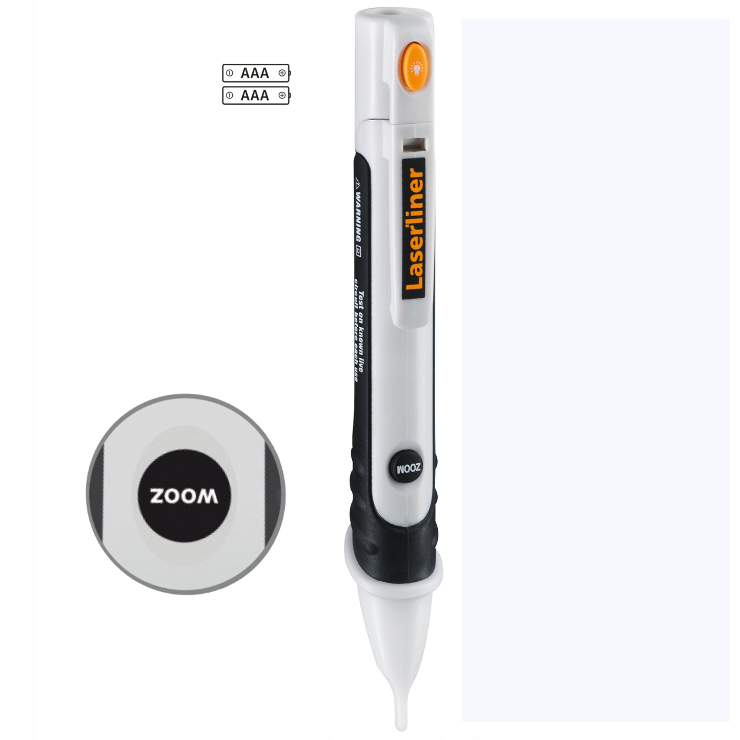 LASERLINER NON-CONTACT VOLTAGE TESTER, Wire Detector 1000V ZOOM