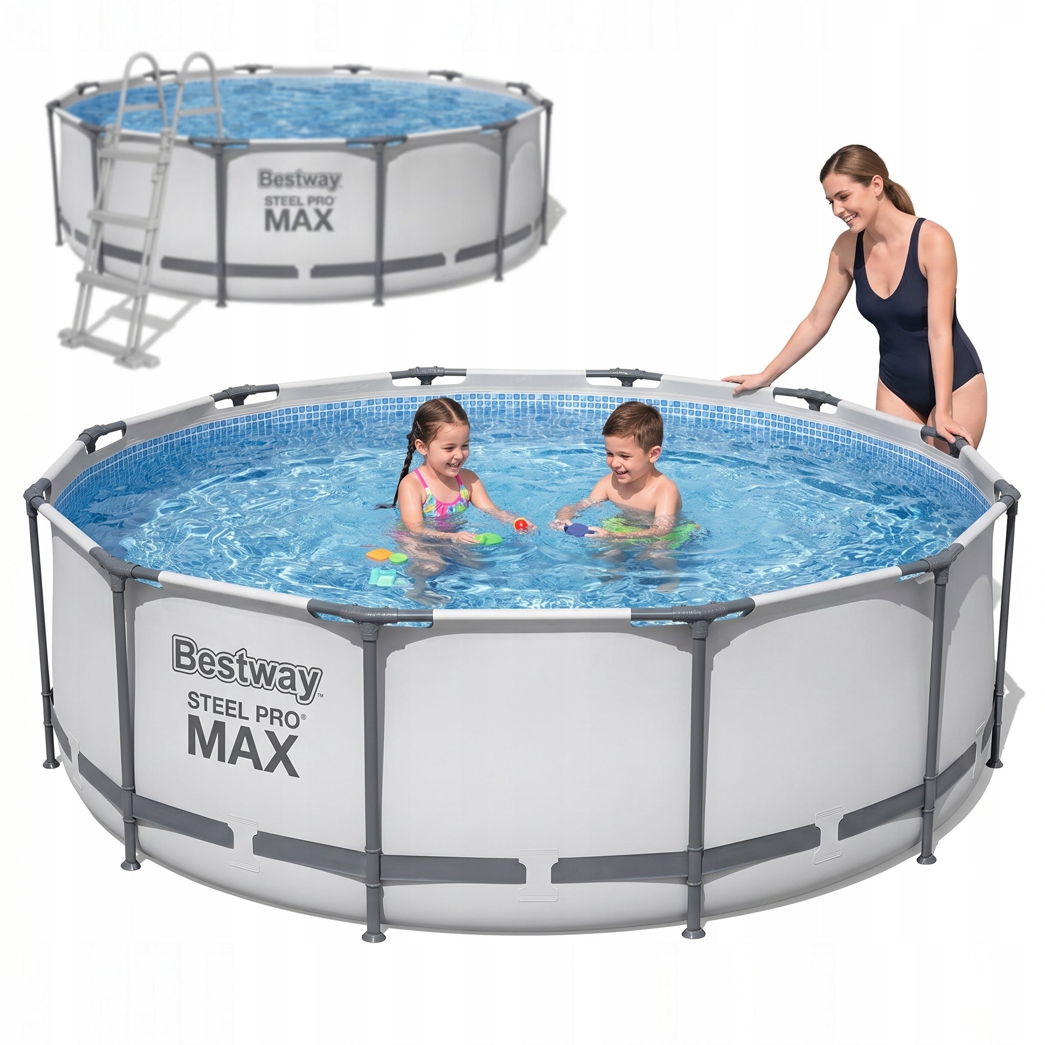 LAST PIECES! CHILDREN'S FRAME POOL FAMILY XXL 366x100 BESTWAY Manufacturer code BASEN STELAŻOWY OGRODOWY DLA DZIECI RODZINY