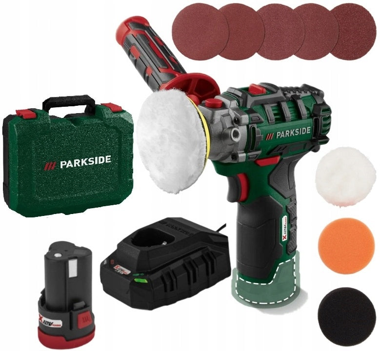 LATEST CORDLESS POLISHER PAAP 12 F6 +accessories set PARKSIDE