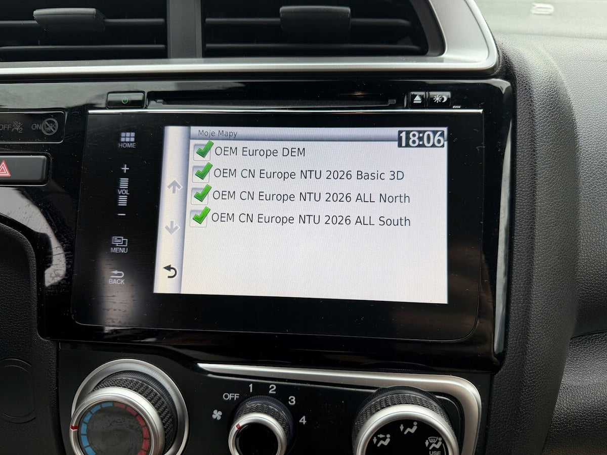 LATEST MAP UPDATE HONDA CONNECT 2026 EUROPA CIVIC CR-V HR-V JAZZ Manufacturer code NAJNOWSZA MAPA HONDA CONNECT 2026 EUROPA