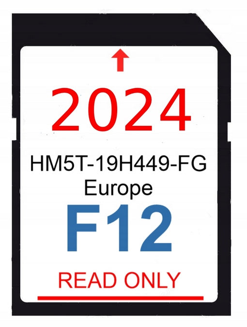 LATEST Map for navigation Europe FORD SYNC2 F12 memory card SD 2024/25