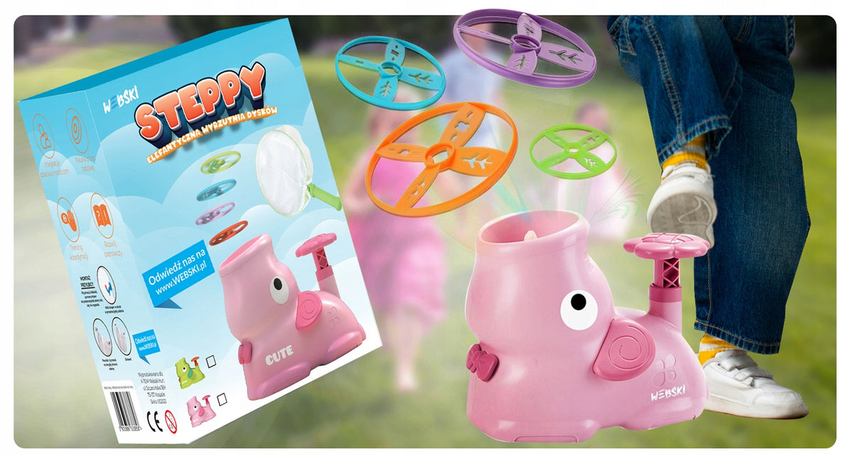LAUNCHER OF FLYING DISCS FOR CHILDREN XXL Packaging status original