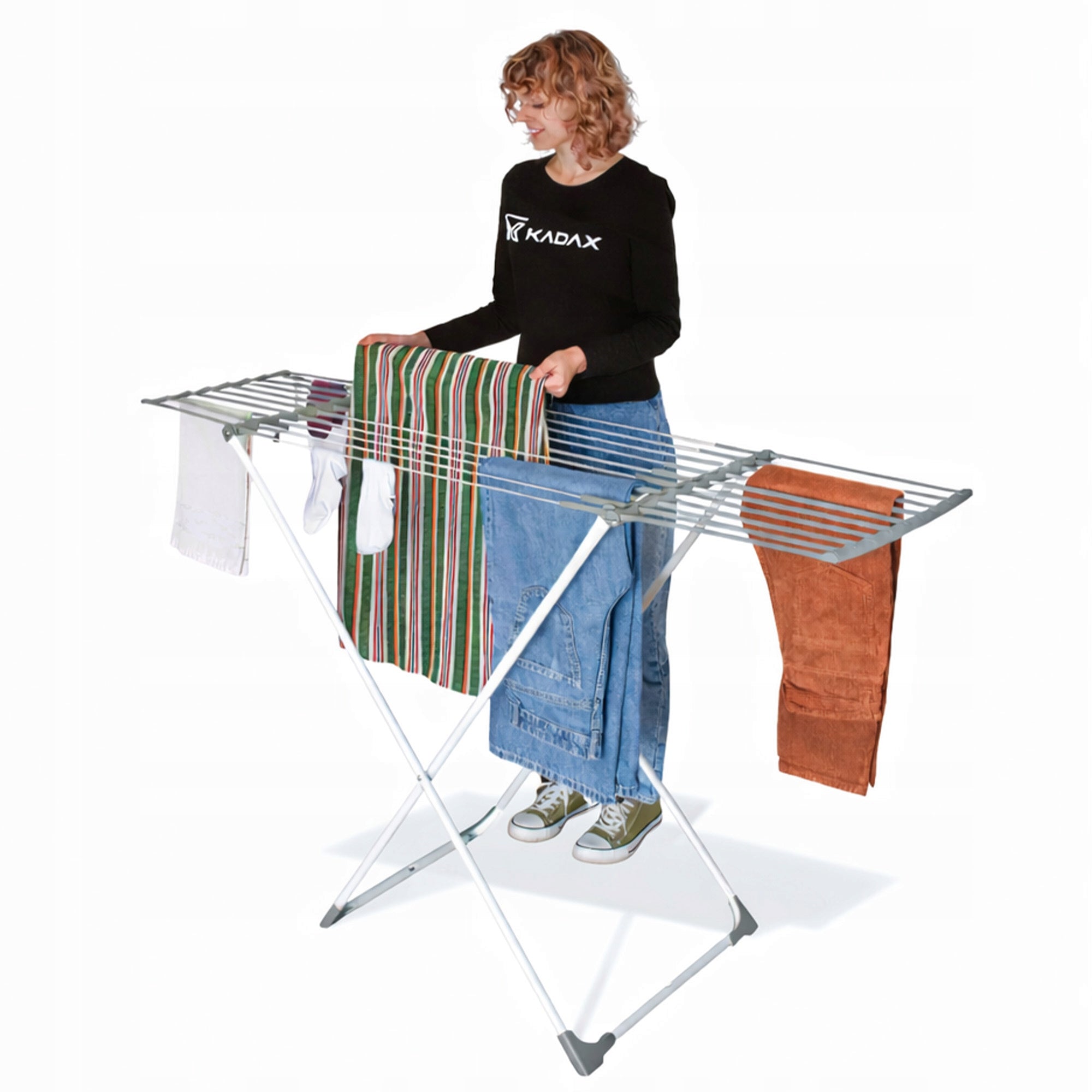 LAUNDRY DRYER 17m CLOTHES TELESCOPIC UNDERWEAR EXTENDABLE STANDING LARGE Kind Portable