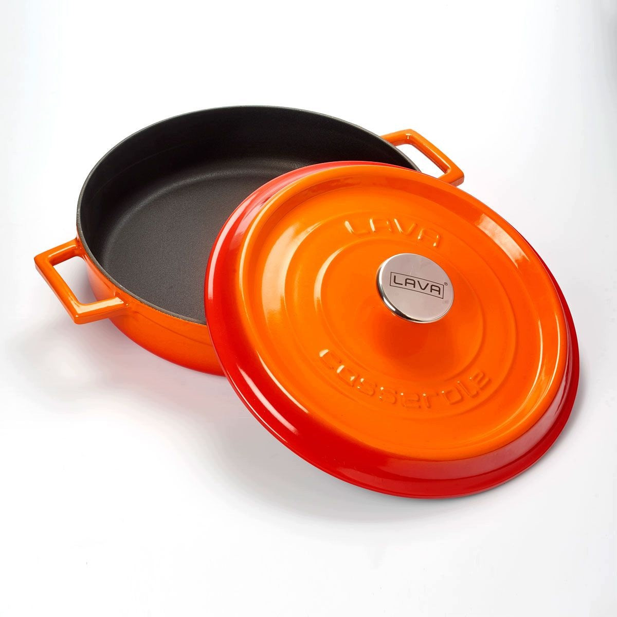 LAVA Cast iron pot for stewing with lid, enamel Brand Lava