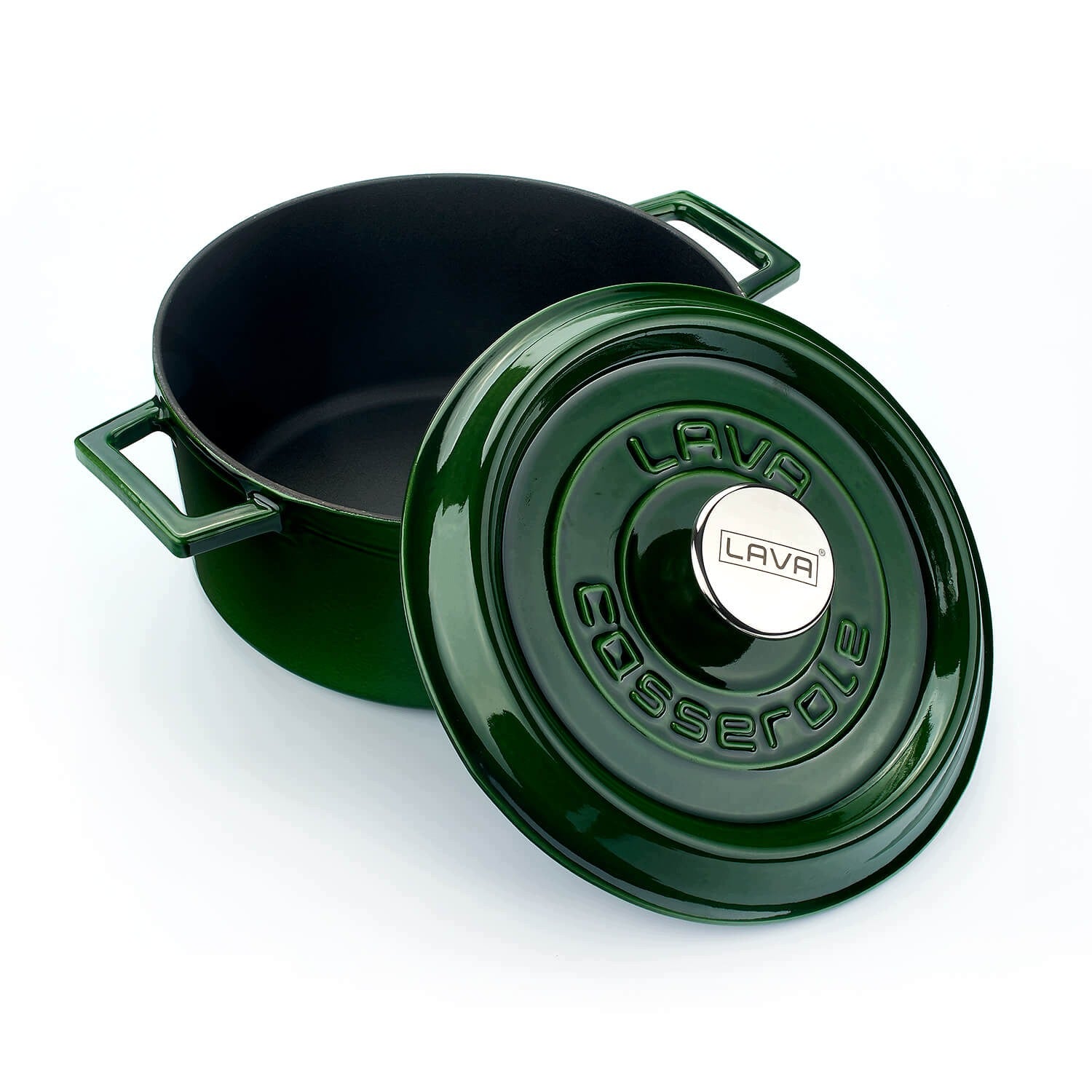 LAVA Cast iron pot with lid, enamelled, Ø 24 c Brand Lava