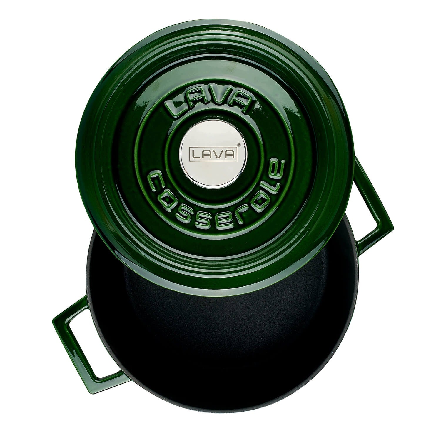 LAVA Cast iron pot with lid, enamelled, Ø 24 c Packaging status original