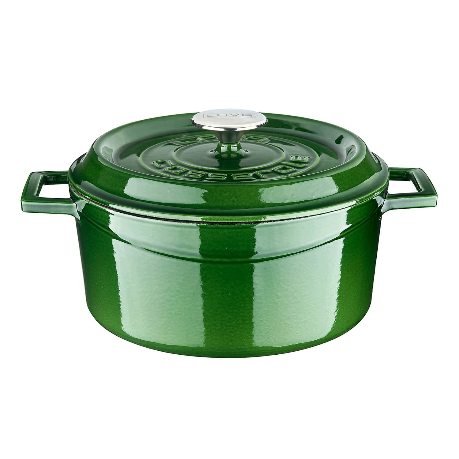 LAVA Cast iron pot with lid, enamelled, Ø 24 c