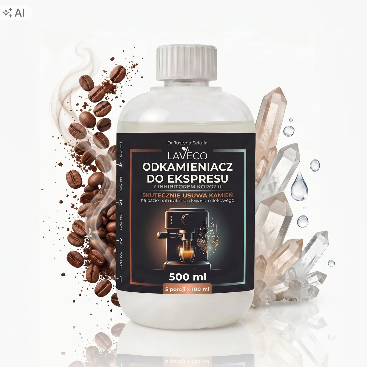 LAVECO 100% Natural Descaler for espresso machine