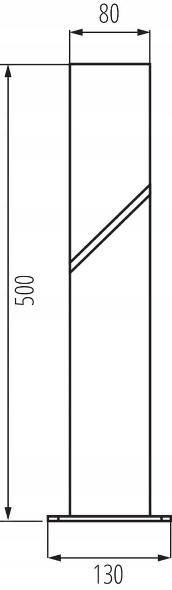 LAVEN 50 GR garden pole 50 cm graphite Kanlux Color other color