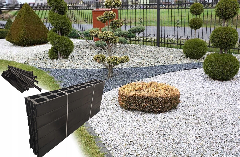 LAWN EDGING PLASTIC PVC BORDER H 45 12M + 60 ANCHORS Manufacturer code 5904463616684