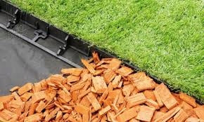 LAWN EDGING PLASTIC PVC BORDER H 45 12M + 60 ANCHORS Material plastic