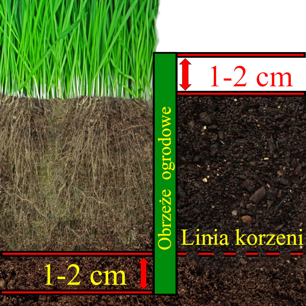 LAWN / GARDEN EDGING 20 cm x 50 m Black Manufacturer code 5907222367070