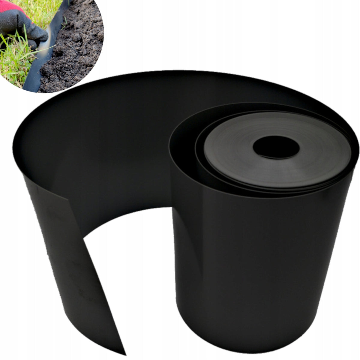 LAWN / GARDEN EDGING 20 cm x 50 m Black