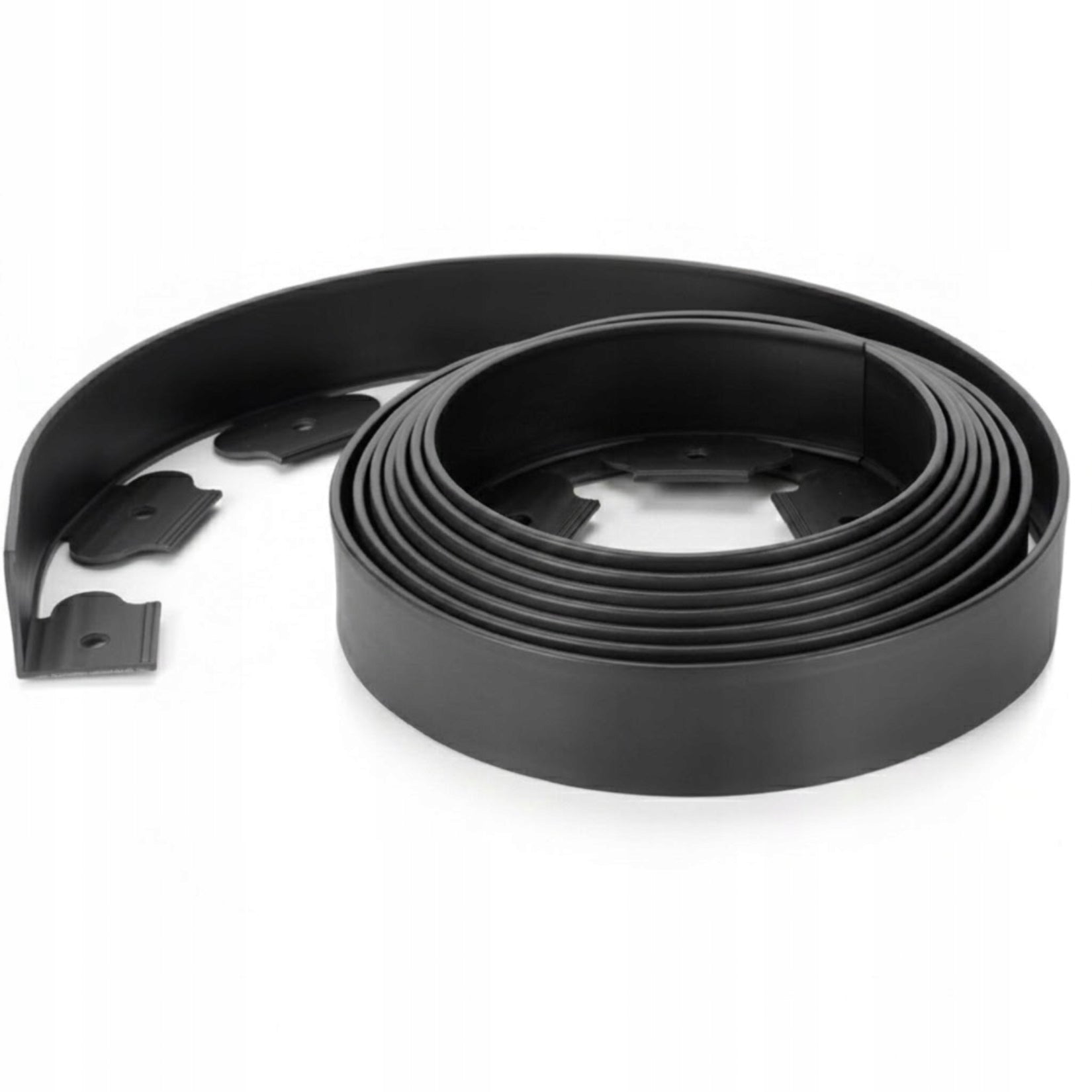 LAWN GARDEN EDGING 20m x 4cm Flexible + BLACK PLASTIC ANCHORS Packaging status original
