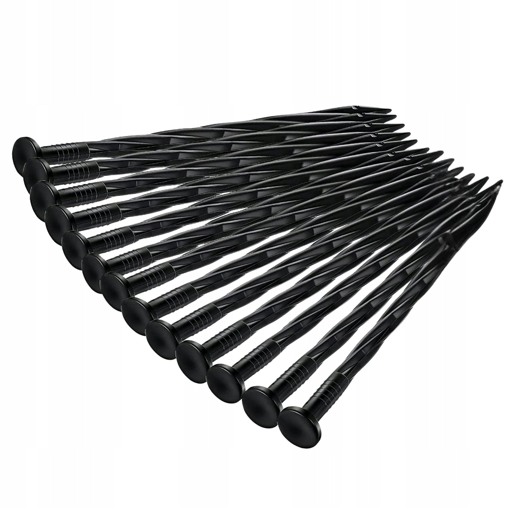 LAWN GARDEN EDGING 20m x 6cm Flexible + BLACK PLASTIC ANCHORS Manufacturer Shark Tools