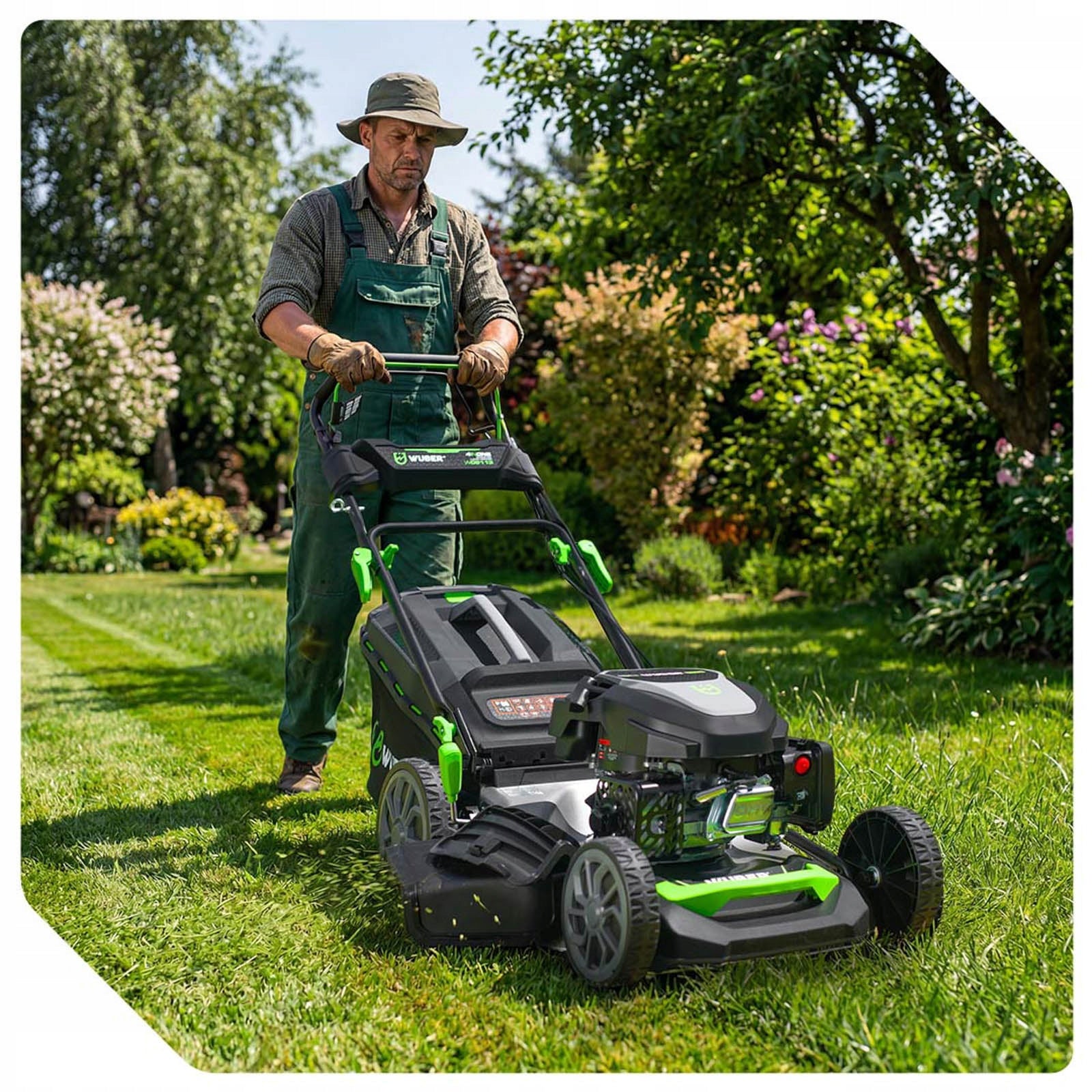 LAWN MOWER WITH DRIVE HEIGHT ADJUSTMENT 51CM WUBER Packaging status original