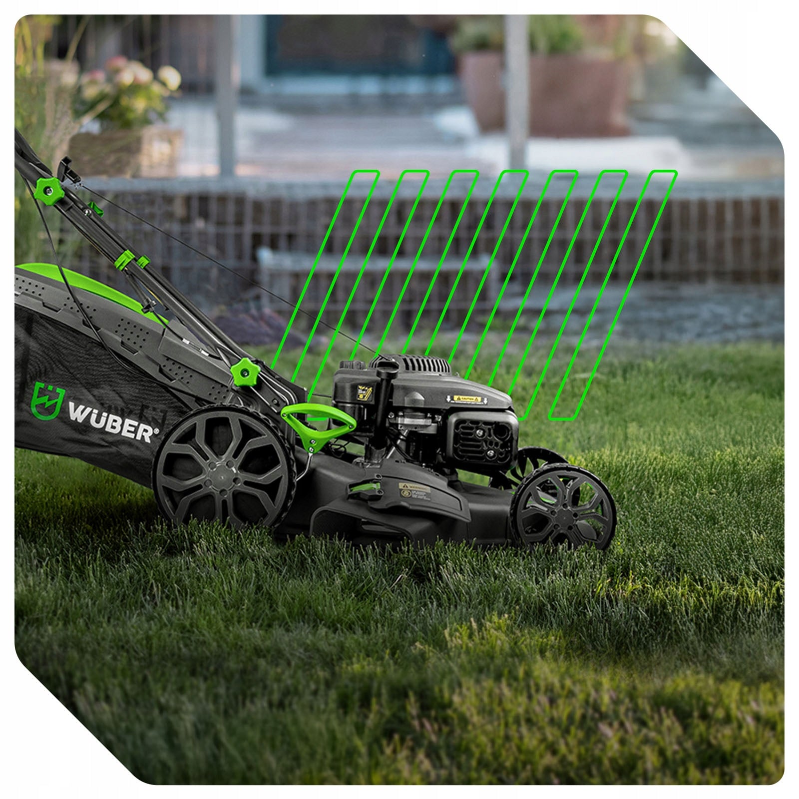 LAWN MOWER WITH DRIVE LONCIN ENGINE 70L LARGE TORQUE +OIL Manufacturer code W09110 KOSIARKA SPALINOWA Z NAPĘDEM 166 cm³