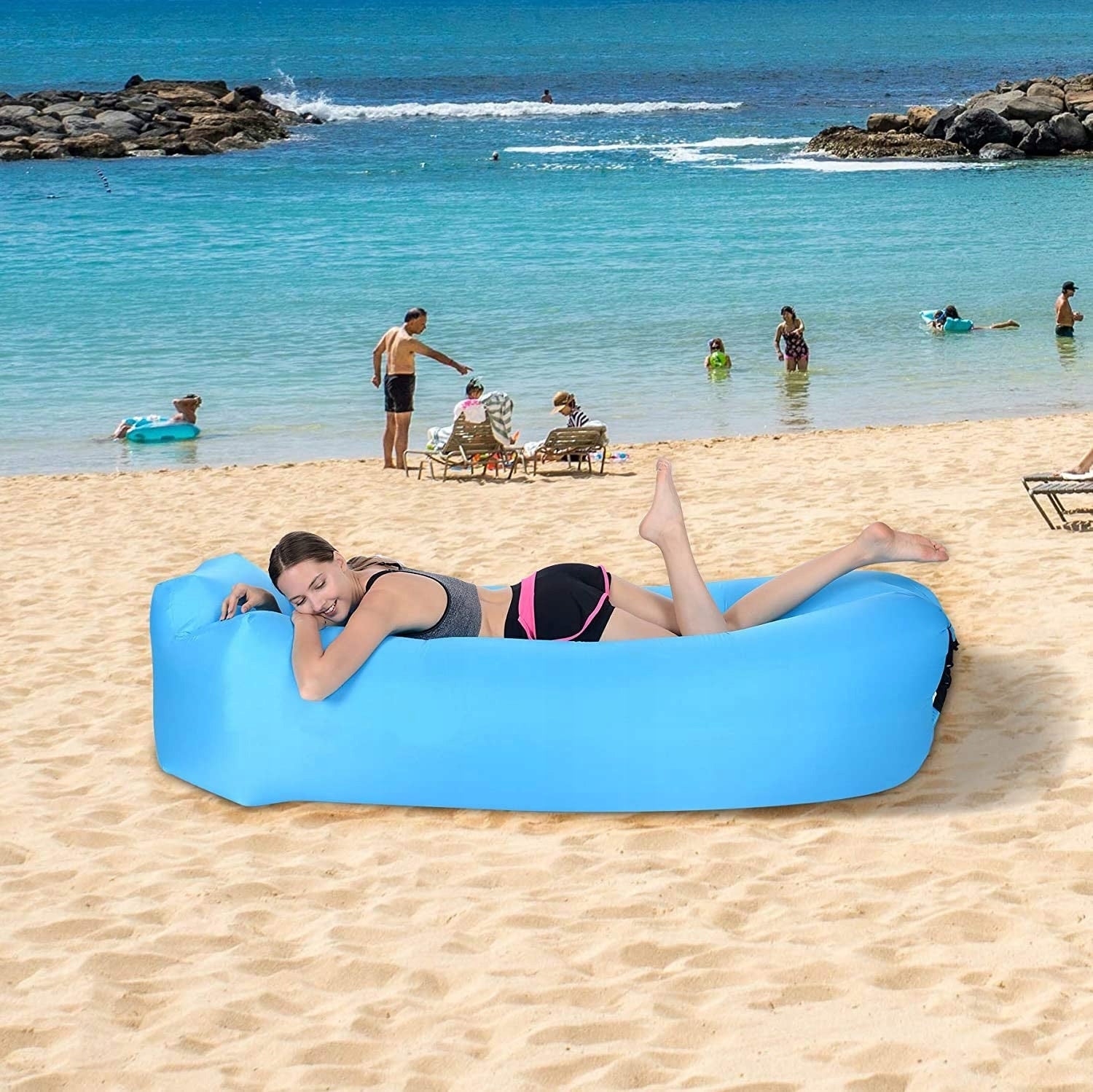 LAZY BAG Air Sofa Mattress Air Lounger XXXL Manufacturer code SOFA NADMUCHIWANA ROZKŁADANA LAZY BAG AIR XXL