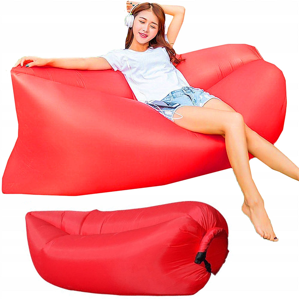 LAZY BAG INFLATABLE SOFA BED FOR BEACHES ARMCHAIR MATTRESS LOUNGER STRONG Packaging status original