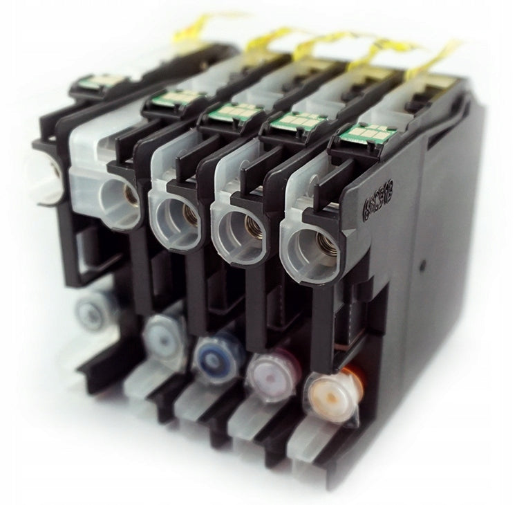 LC-123 XL - 5x REPLACEMENT INKS FOR BROTHER LC121 XL DCP-J132W J152W PRINTER Manufacturer code LC-123 BBCMY / DCP-J 132 152