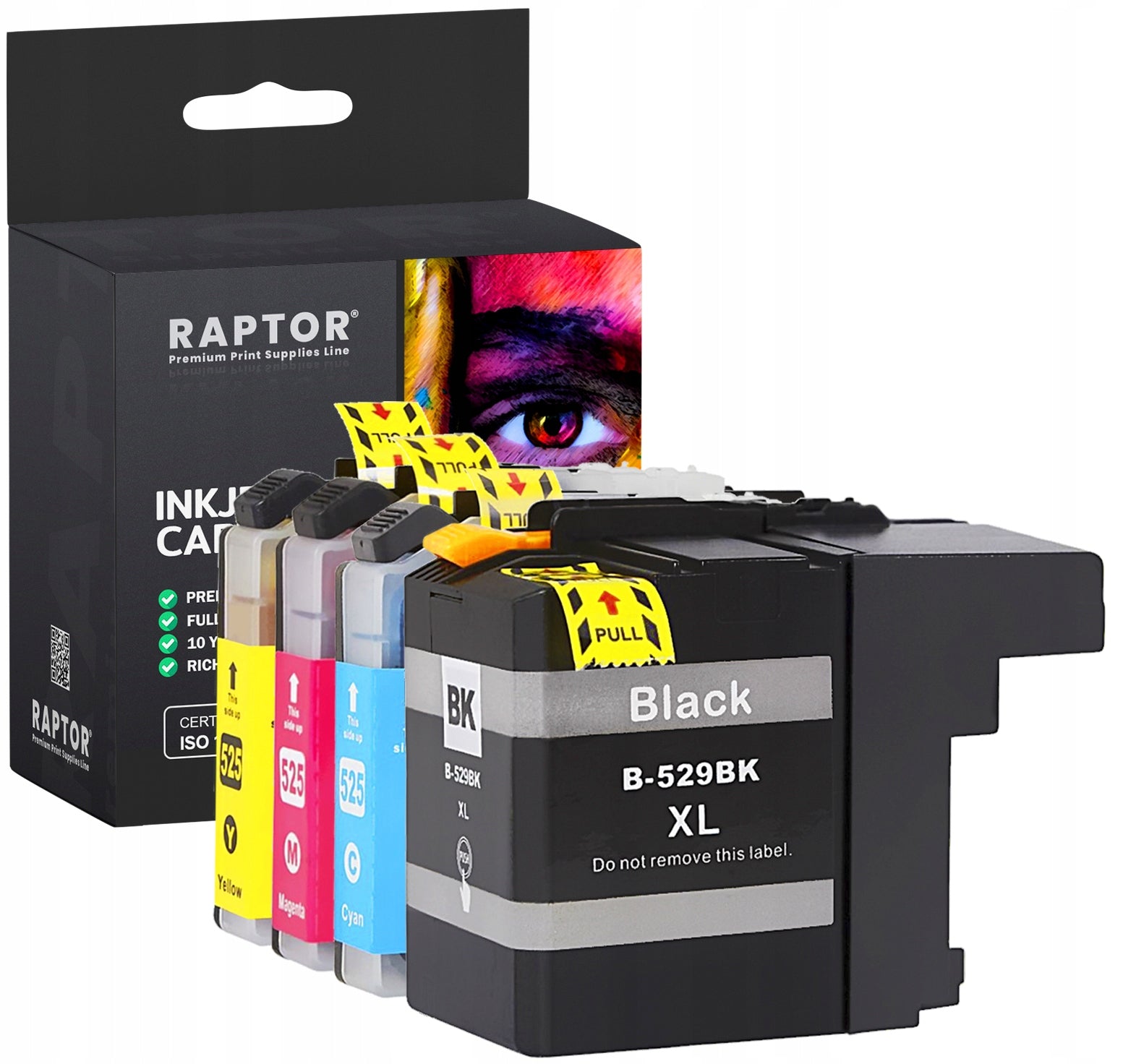 LC525 LC529 XL ink cartridges for BROTHER DCP J105 DCP-J105 DCP J100 printer