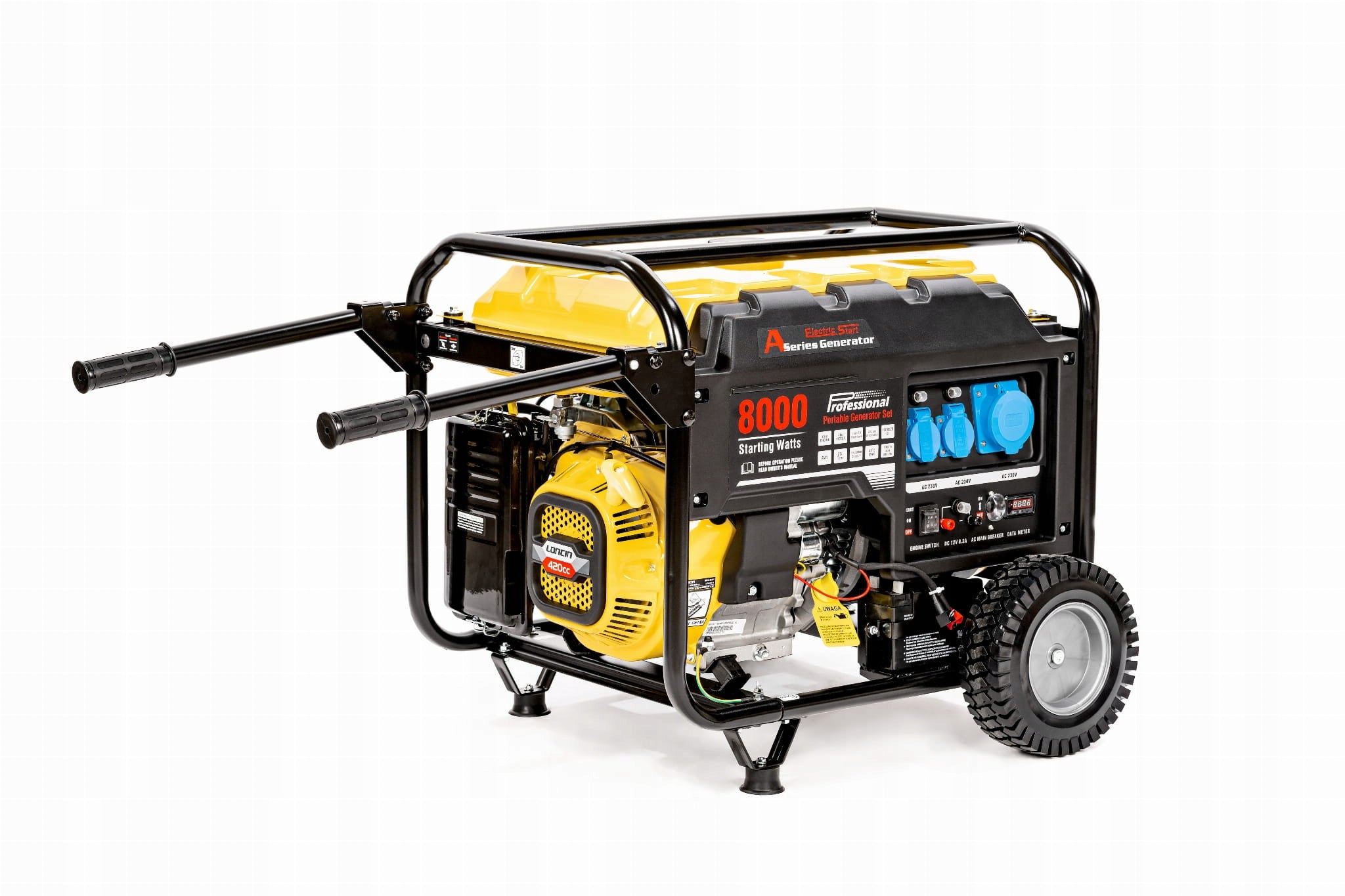 LC8000D-AS-1F LONCIN Generator set AVR 230V 1-phase 6,5kW