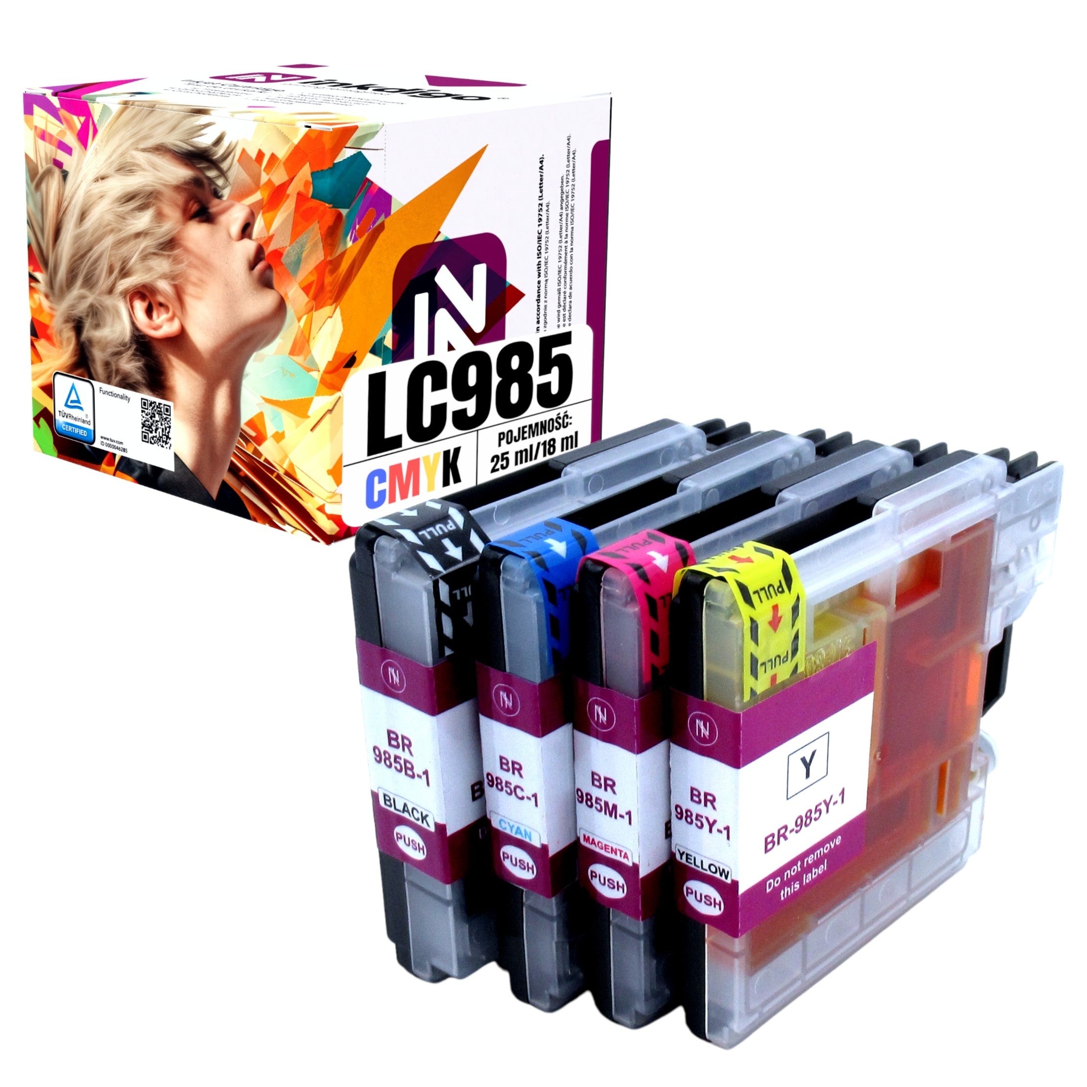 LC985 XL - BROTHER REPLACEMENT INKS FOR DCP-J125 DCP-J315W LC-985XL PRINTER