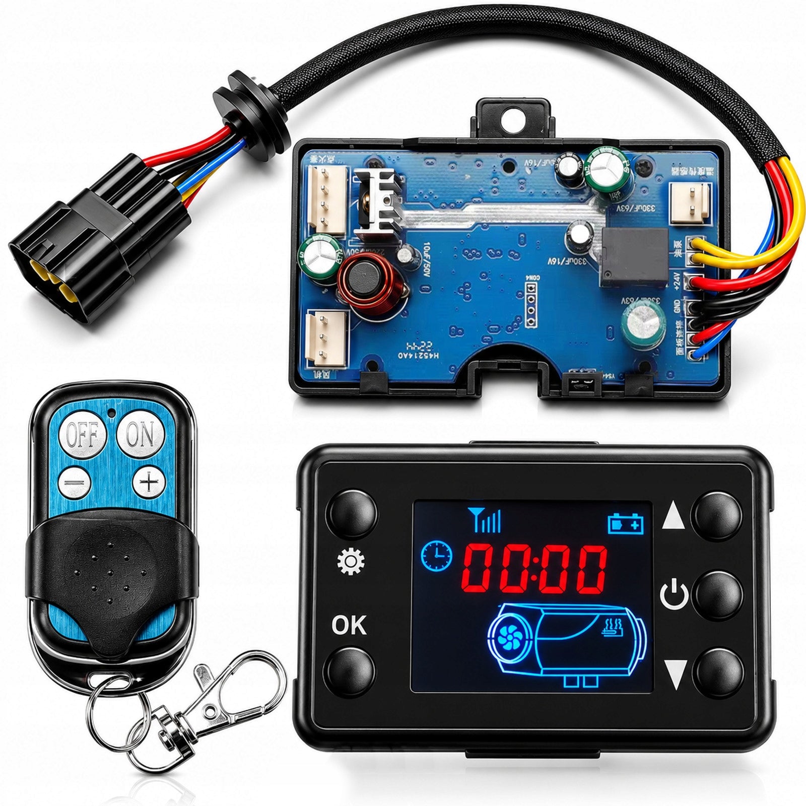 LCD DISPLAY + CONTROLLER + REMOTE CONTROL FOR HEATER PARKING HEATER