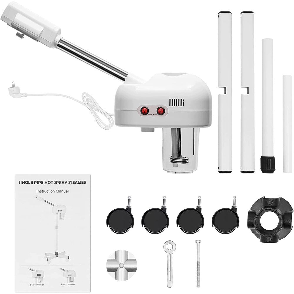 LCD Face Steamer with Ozone and Timer, Adjustable Height