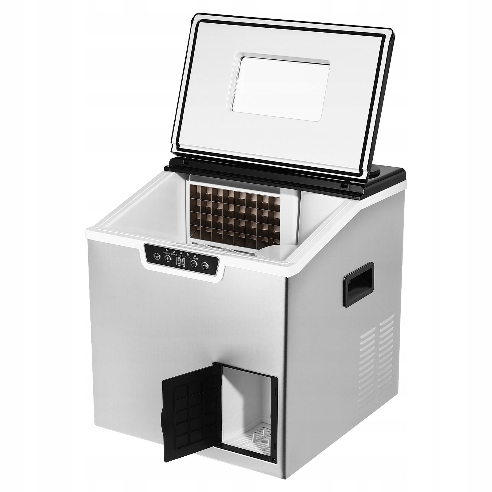 LCD SCREEN ICE MAKER, 2 IN1 CRUSHED ICE AND ICE CUBE MAKER-1.8L 220V