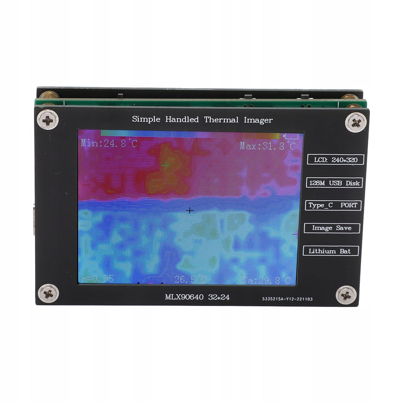 LCD THERMAL IMAGING CAMERA -40 +300INFRARED THERMODETECTOR