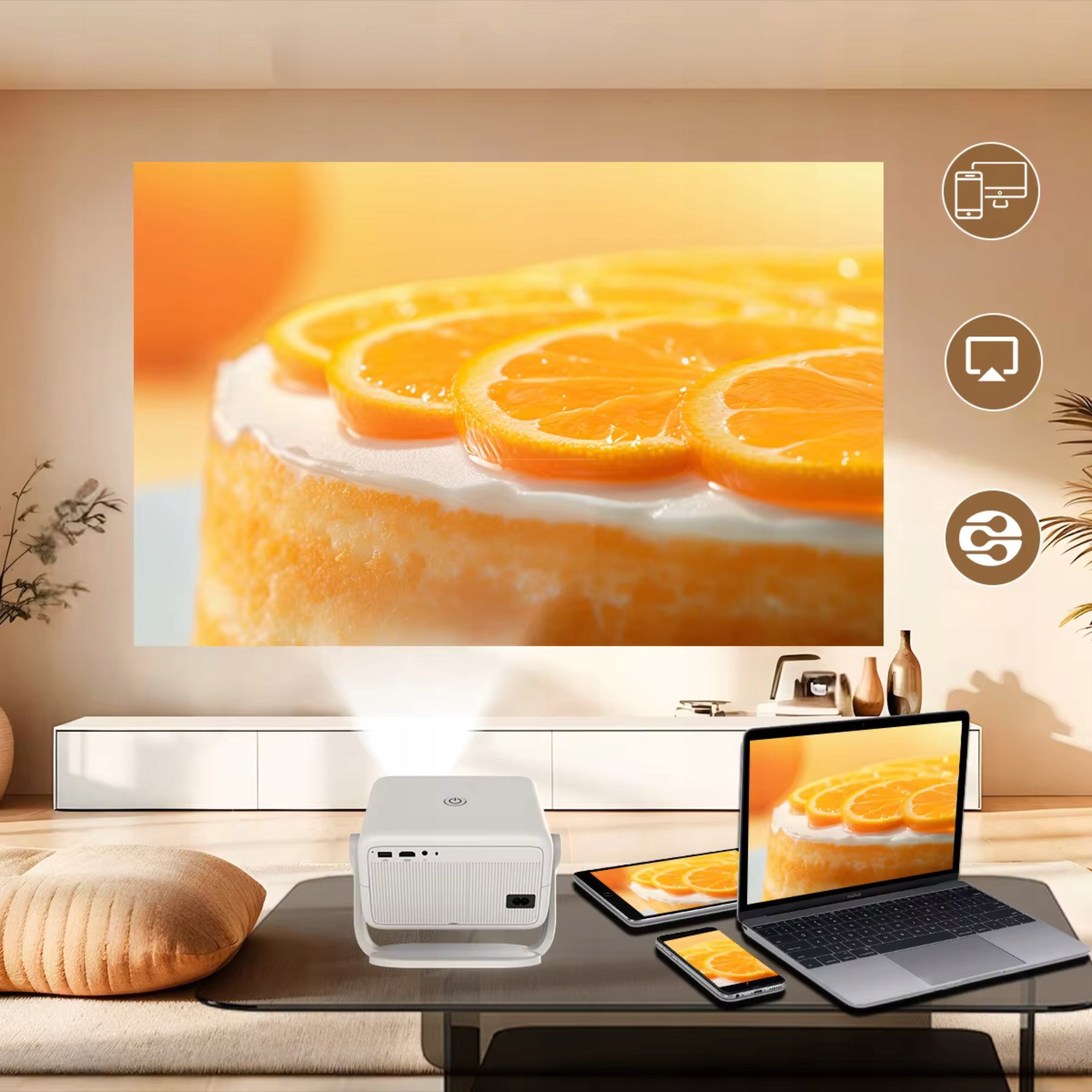 LCD projector Magcubic L018 1080p 650ANSI white Android 14 Brand Magcubic