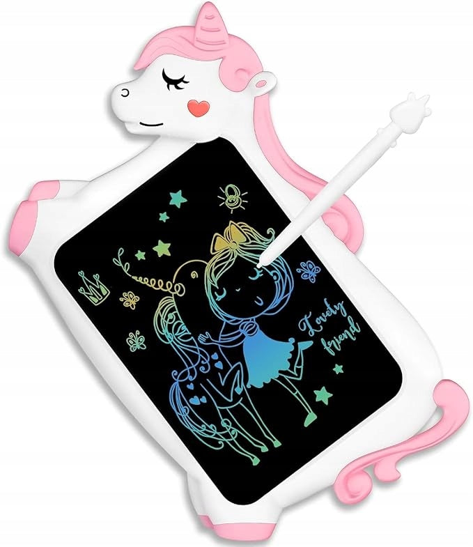 LCD tablet, magic drawing board for writing and drawing, unicorn, children's toy