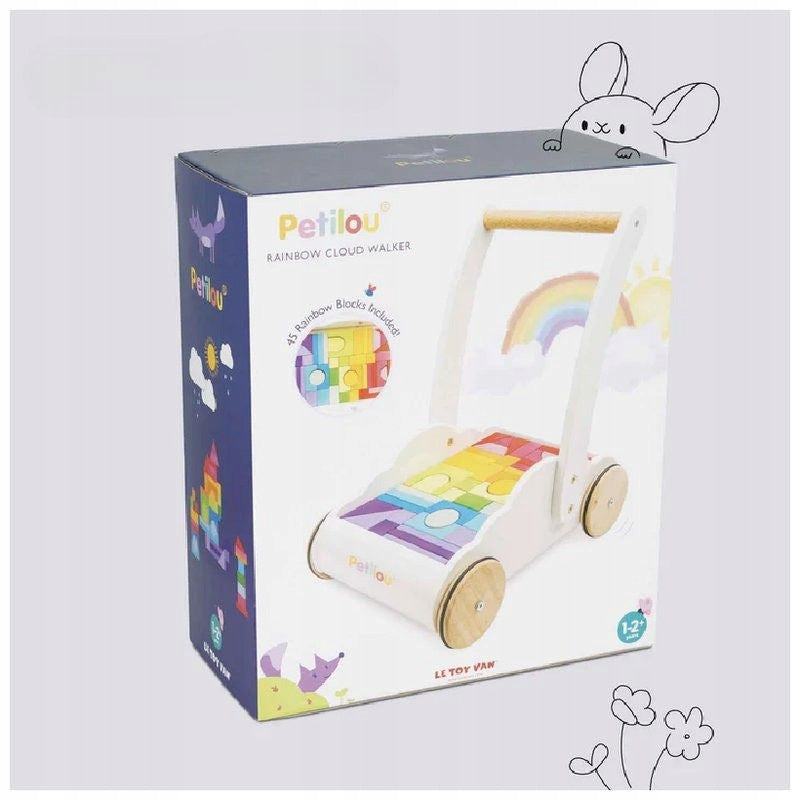 LE TOY VAN WOODEN WALKER FOR BABY RIDER PUSHER LEARNING TO WALK Manufacturer code 78161438