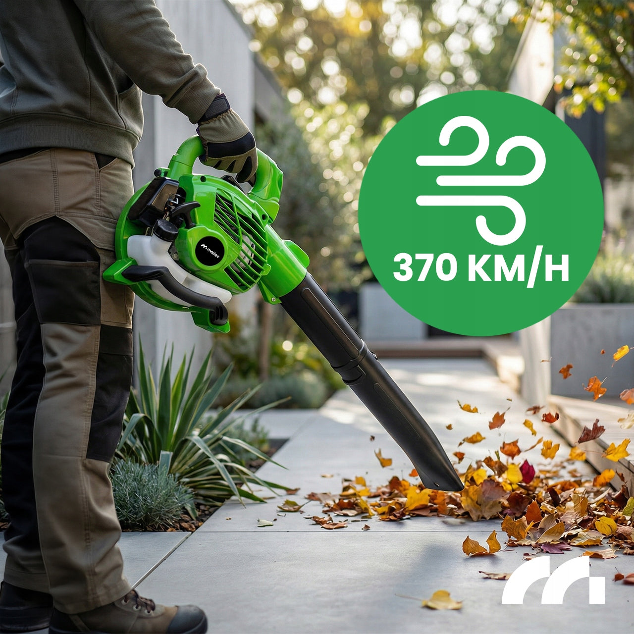 LEAF BLOWER COMBUSTION GARDEN VACUUM CLEANER WITH SHREDDER 3in1 370km/h Packaging status original