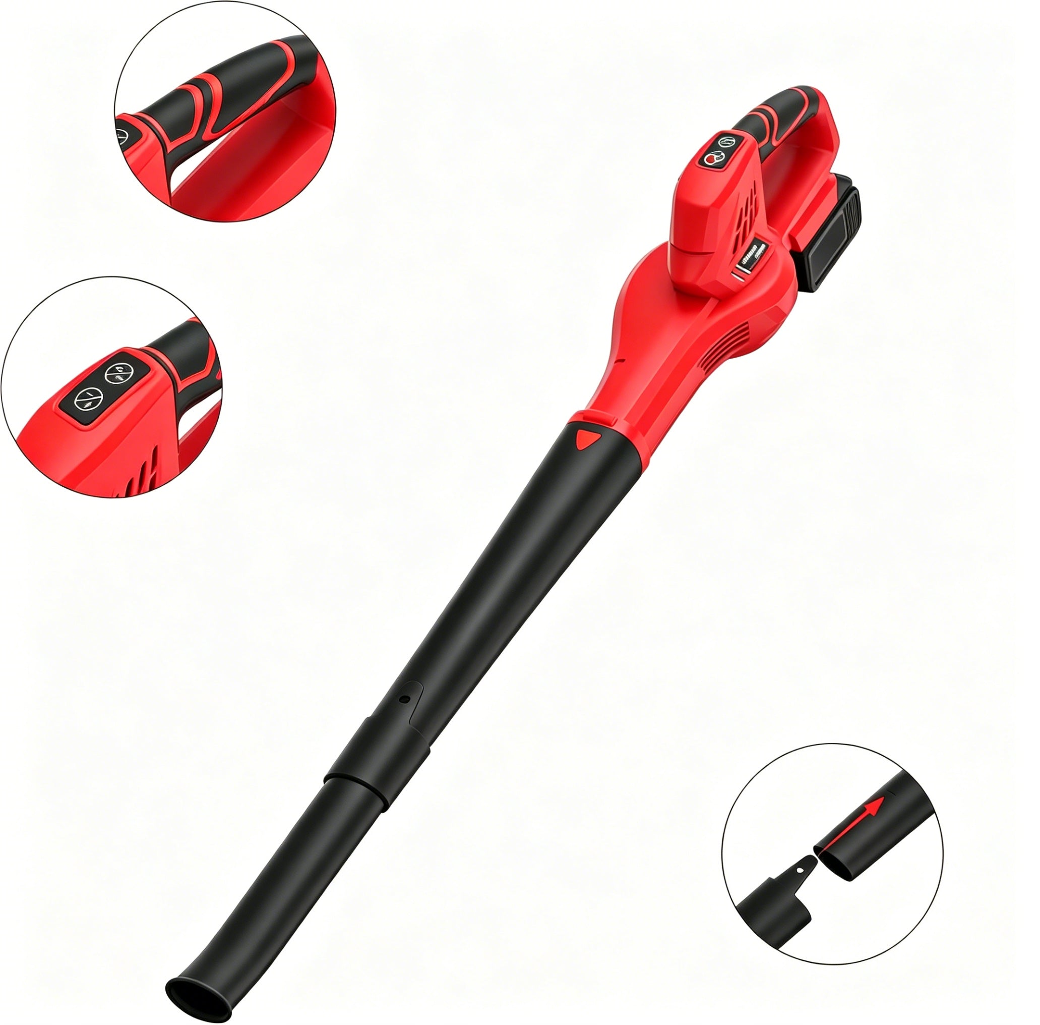 LEAF BLOWER CORDLESS BATTERY 6-SPEED FOR LAWN DRYING 21V 2 BATTERIES 4.0AH Brand Teeno