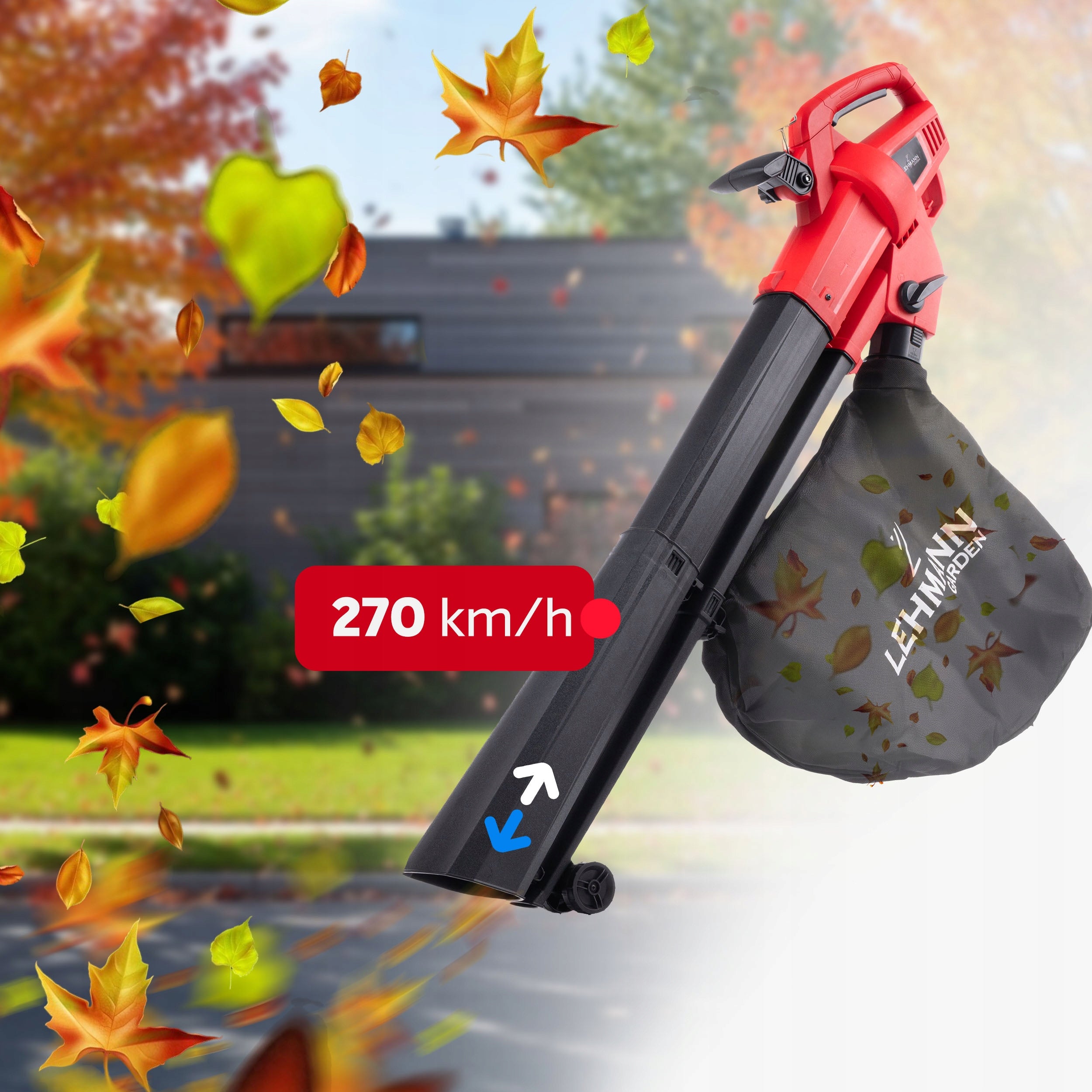 LEAF BLOWER ELECTRIC POWERFUL 3500W GARDEN SHREDDER VACUUM CLEANER Tool weight 2.8 kg
